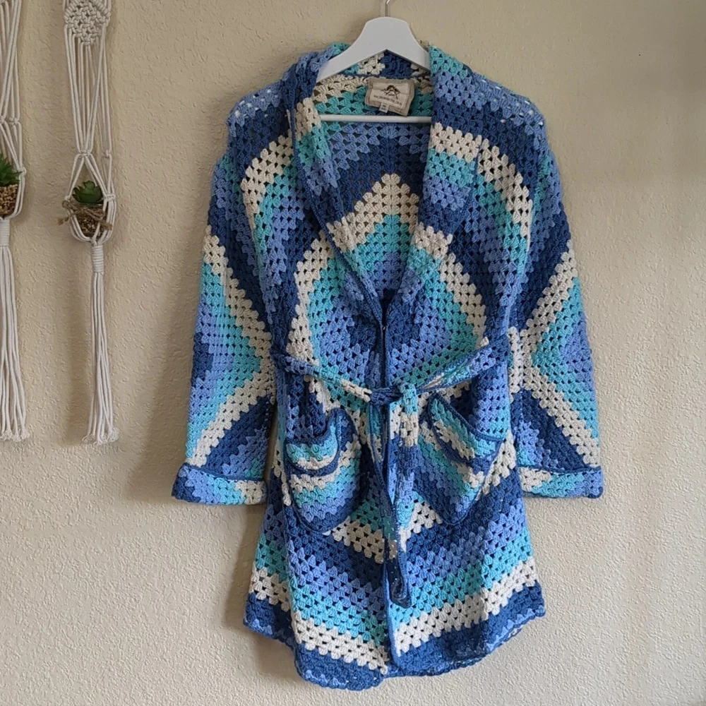 Chasing Unicorns Short Blue Cardigan One Size - Picture 14 of 17